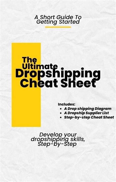 The Ultimate Cheat Sheet On Dropshipping Business Drop Shipping The Ultimate Cheat Sheet On Dropshipping Business Drop Shipping